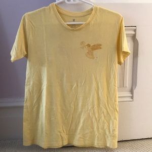 Cotton on yellow utopia shirt